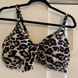 Cheetah bathing suit top